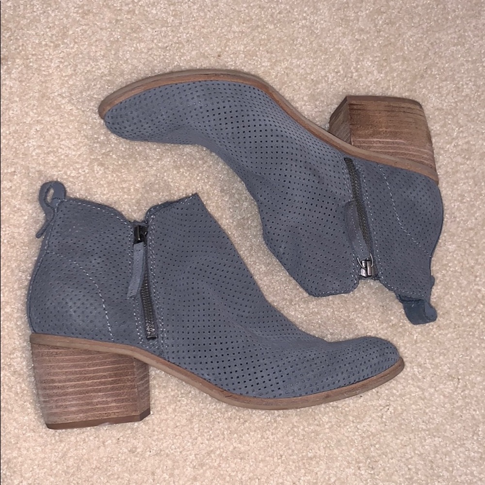 Dolce Vita grey perforated booties
